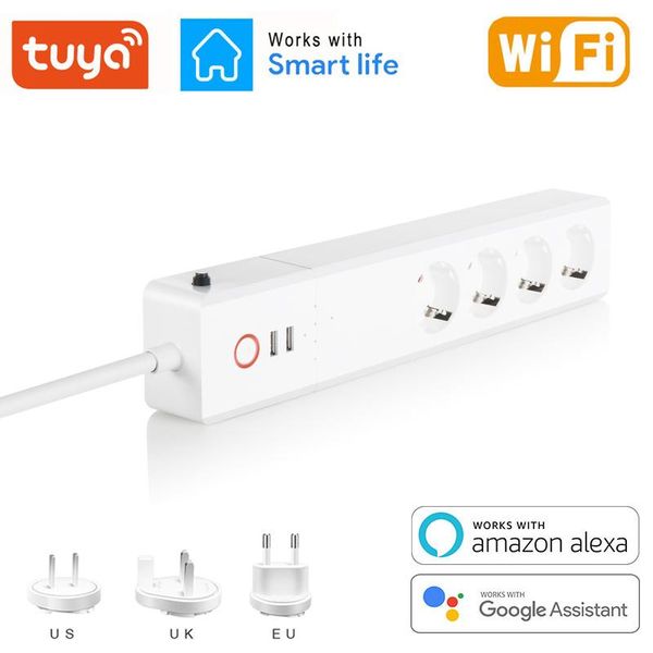 smart power plugs wifi strip 10a/16a 1.5m outlets 4 plug & 2 usb port timing app support alexa google home assistant extension socket
smart power plugs wifi strip 10a/16a 1.5m outlets 4 plug & 2 usb port timing app support alexa google home assistant extension socket