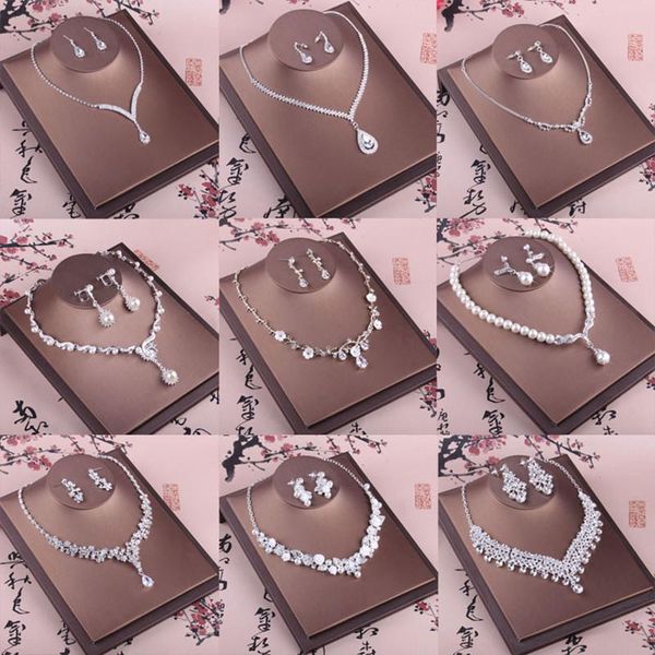 earrings & necklace wedding jewelry sets accessories for women engagement bridesmaids pendant choker crystal tl314, Silver
earrings & necklace wedding jewelry sets accessories for women engagement bridesmaids pendant choker crystal tl314, Silver