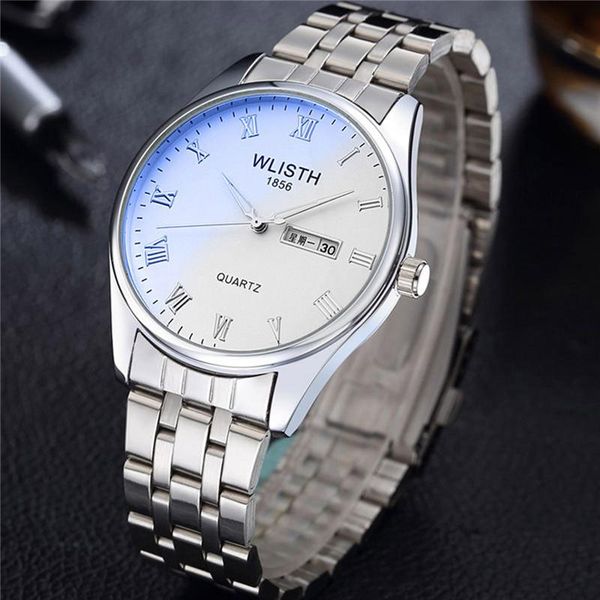 wristwatches men watch luxury black dial watches stainless steel date quartz analog sport wrist relogio masculino, Slivery;brown
wristwatches men watch luxury black dial watches stainless steel date quartz analog sport wrist relogio masculino, Slivery;brown