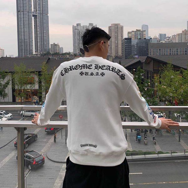 winter autumn men's chao 2020 br and women's crosin sanskrit printed pullover sweater round neck long sleeve, Black
winter autumn men's chao 2020 br and women's crosin sanskrit printed pullover sweater round neck long sleeve, Black