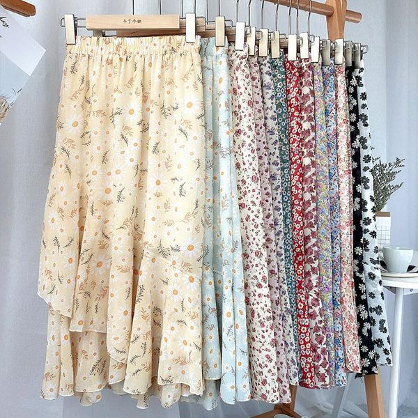 skirts long ruffled skirt high waist daisy print chiffon a- line female summer thin elastic, Black
skirts long ruffled skirt high waist daisy print chiffon a- line female summer thin elastic, Black