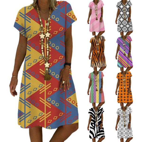 casual dresses women boho leopard print v-neck summer vacation elegantes robe pullover aesthetic short sleeve beach dress, Black;gray
casual dresses women boho leopard print v-neck summer vacation elegantes robe pullover aesthetic short sleeve beach dress, Black;gray