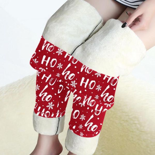 women's leggings christmas print women warm winter wool fleece thicken pants ladies high waist keep skinny trousers female, Black
women's leggings christmas print women warm winter wool fleece thicken pants ladies high waist keep skinny trousers female, Black