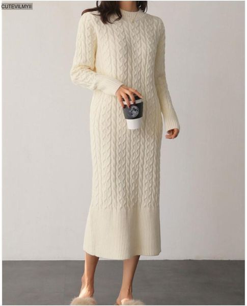 casual dresses stretchy autumn winter o-neck twisted split long knit dress women loose thick sweater female knitted vestidos 2021, Black;gray
casual dresses stretchy autumn winter o-neck twisted split long knit dress women loose thick sweater female knitted vestidos 2021, Black;gray