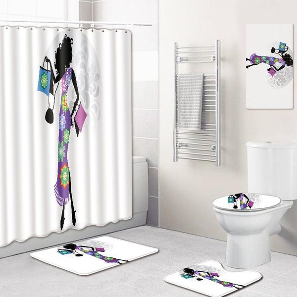 bath mats 5pcs bathroom set simple drawing cartoon shower curtain waterproof+bath rugs non slip+shower mat suction+toilet seat cover
bath mats 5pcs bathroom set simple drawing cartoon shower curtain waterproof+bath rugs non slip+shower mat suction+toilet seat cover