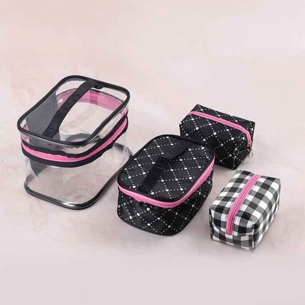 cosmetic bags & cases transparent pvc travel toilet bag four-piece portable multifunction makeup pouch organizer cosmetician
cosmetic bags & cases transparent pvc travel toilet bag four-piece portable multifunction makeup pouch organizer cosmetician