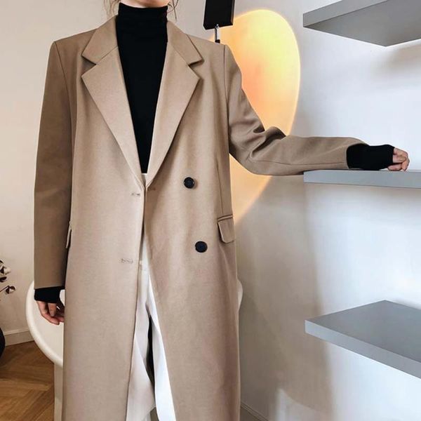 women's jackets suit outwear regular coat polyester slit hem design reliable long sleeve tailored collar women, Black;brown
women's jackets suit outwear regular coat polyester slit hem design reliable long sleeve tailored collar women, Black;brown