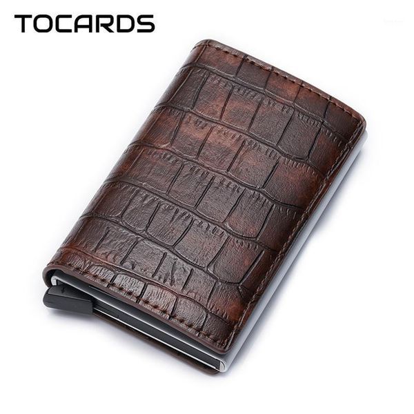 card holders tocards 2021 rfid alligator holder men's multifunction aluminium alloy leather cards case man mini wallet slim purse1, Brown;gray
card holders tocards 2021 rfid alligator holder men's multifunction aluminium alloy leather cards case man mini wallet slim purse1, Brown;gray