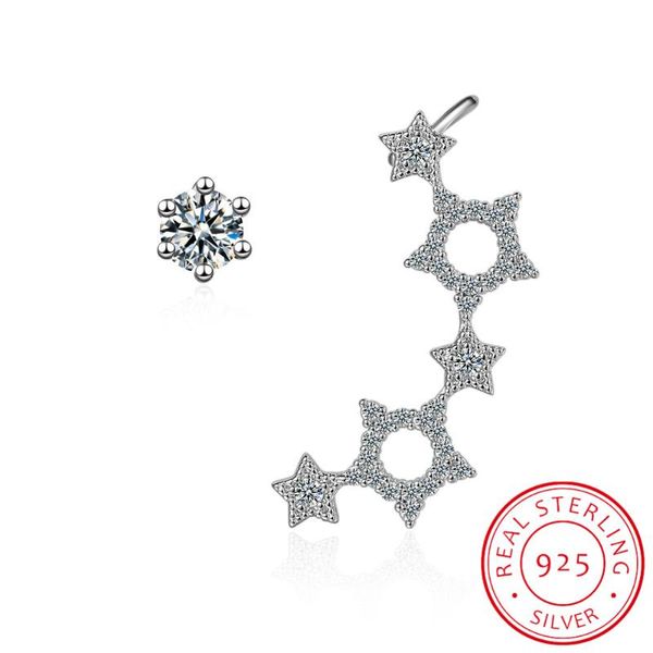 star comet asymmetry stud earrings for women clear cz bright meteor ear 925 sterling silver jewelry femme bse087, Golden;silver
star comet asymmetry stud earrings for women clear cz bright meteor ear 925 sterling silver jewelry femme bse087, Golden;silver