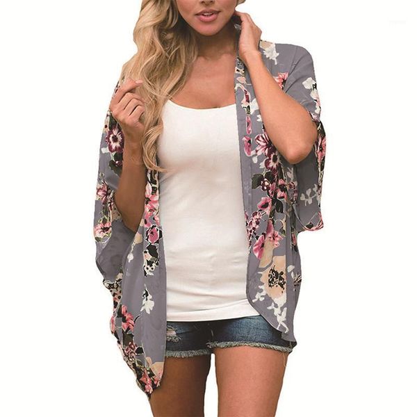 women floral open front beach swimsuit bikini cover up shirt ladies fashion cover-ups sunscreen beachwear women's swimwear, White;black 
women floral open front beach swimsuit bikini cover up shirt ladies fashion cover-ups sunscreen beachwear women's swimwear, White;black