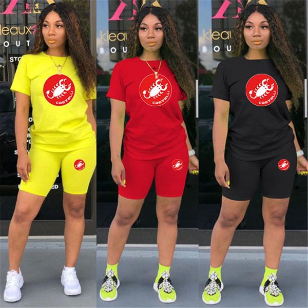 women's tracksuits 2021 summer fashion women sporting two piece sets femme short-sleeved outfits casual sportwear scorpion shorts knee, Gray
women's tracksuits 2021 summer fashion women sporting two piece sets femme short-sleeved outfits casual sportwear scorpion shorts knee, Gray