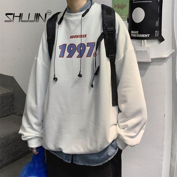 men's hoodie, casual loose sweater, harajuku print, korean style, large, spring, 1997, 2021, White;black
men's hoodie, casual loose sweater, harajuku print, korean style, large, spring, 1997, 2021, White;black