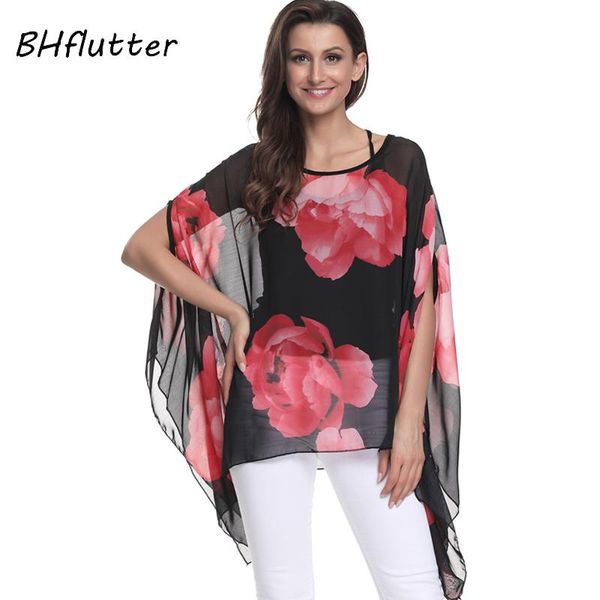 bhflutter blouse women 2021 style batwing sleeve casual summer tees floral printing loose chiffon blouses bewomen's & shirts, White
bhflutter blouse women 2021 style batwing sleeve casual summer tees floral printing loose chiffon blouses bewomen's & shirts, White