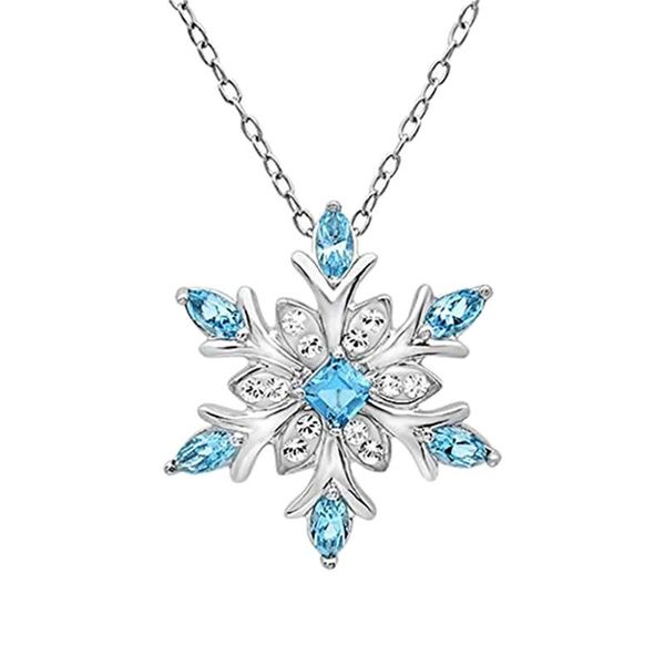 pendant necklaces sparkling crystal frozen snowflake necklace women shiny blue flower zircon chokers ladies girls birthday gift, Silver
pendant necklaces sparkling crystal frozen snowflake necklace women shiny blue flower zircon chokers ladies girls birthday gift, Silver