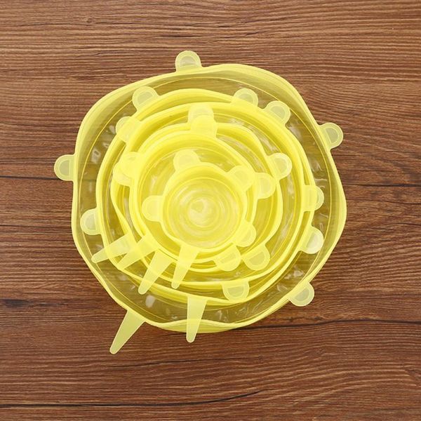 kitchen storage & organization 6pcs reusable silicone wrap fresh keeping tools seal lid cover stretch
kitchen storage & organization 6pcs reusable silicone wrap fresh keeping tools seal lid cover stretch