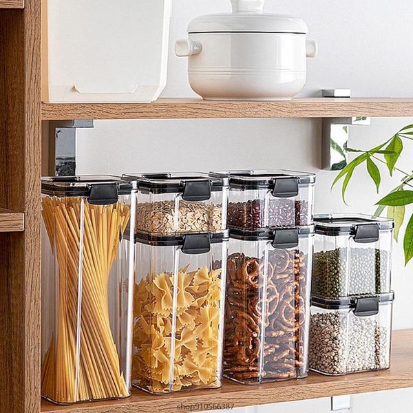 storage bottles & jars clear sealed box kitchen grain plastic container stackable square nut snack tank can organizer with locks wholes
storage bottles & jars clear sealed box kitchen grain plastic container stackable square nut snack tank can organizer with locks wholes