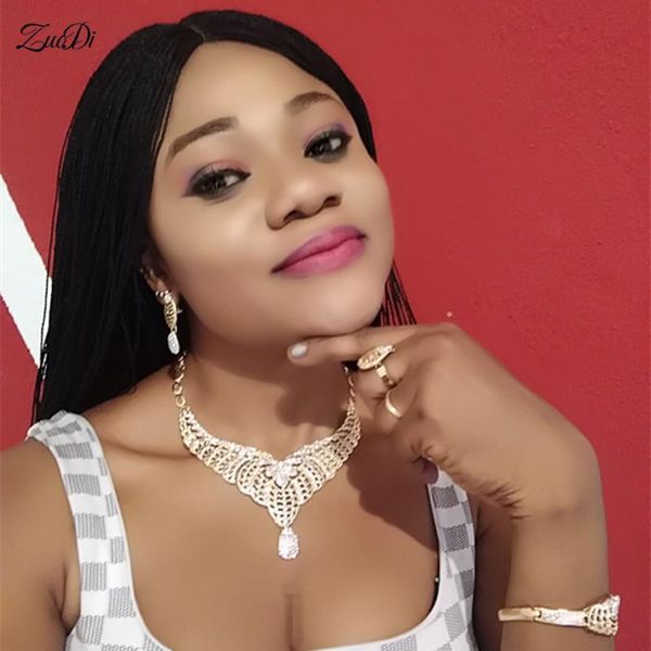 earrings & necklace zuodi 2021 nigerian wedding woman accessories jewelry set fashion african bead wholesale dubai gold color, Silver
earrings & necklace zuodi 2021 nigerian wedding woman accessories jewelry set fashion african bead wholesale dubai gold color, Silver
