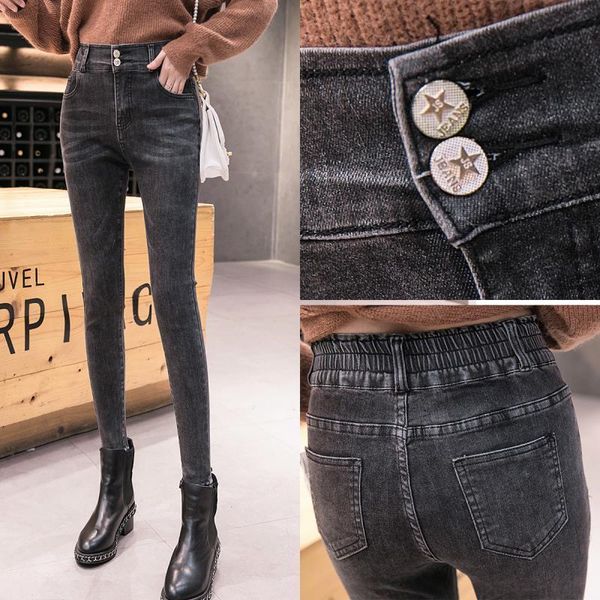 women's jeans spring and autumn high waist stretch slim girlfriend feet pants fashion 9-point, Blue
women's jeans spring and autumn high waist stretch slim girlfriend feet pants fashion 9-point, Blue
