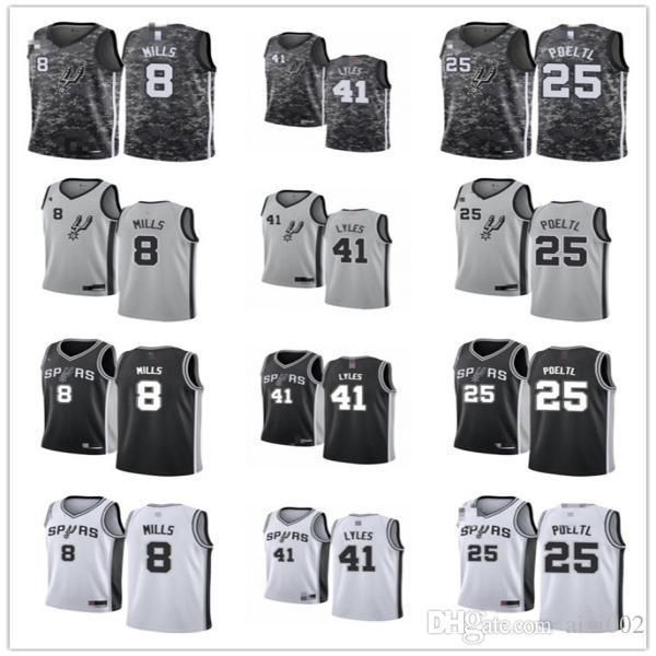 Mens Womens Youth\rSan Antonio\rSpurs\r8 Patty Mills 41 Trey Lyles 25 Jakob Poeltl black white Gray custom Basketball Jerseys, Colour
Mens Womens Youth\rSan Antonio\rSpurs\r8 Patty Mills 41 Trey Lyles 25 Jakob Poeltl black white Gray custom Basketball Jerseys, Colour