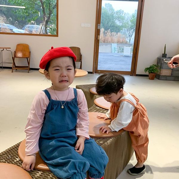 jumpsuits children's 2021 spring korean girls long pants boys lantern kids overalls 2 colors baby suspenders trousers, Blue
jumpsuits children's 2021 spring korean girls long pants boys lantern kids overalls 2 colors baby suspenders trousers, Blue