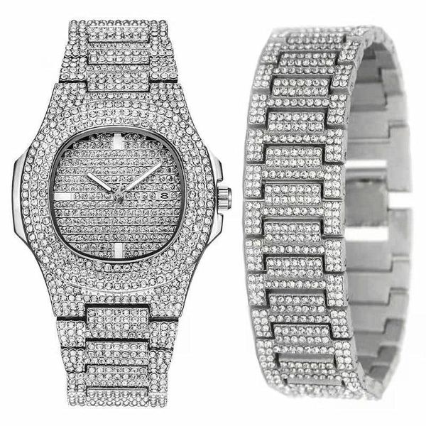 link, chain iced out bracelet + watches for men watch gold jewelry hip hop rapper mens set reloj hombre bangles gifts, Black
link, chain iced out bracelet + watches for men watch gold jewelry hip hop rapper mens set reloj hombre bangles gifts, Black