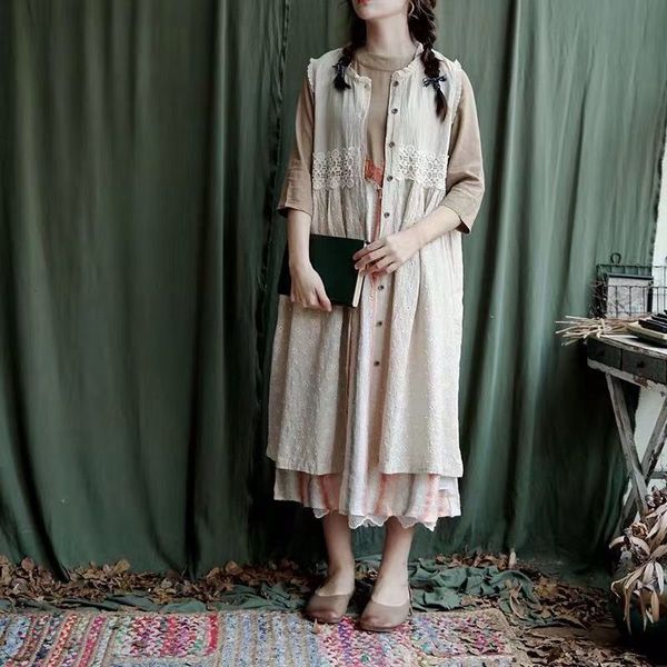 women's sweaters japanese korean lolita style lace patchwork embroidery sleeveless long coat vest autumn m6hz, White;black
women's sweaters japanese korean lolita style lace patchwork embroidery sleeveless long coat vest autumn m6hz, White;black