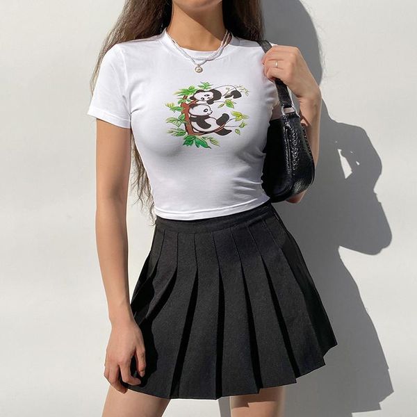 women's t-shirt 2021ladies's casual printed panda t-shirt, round neck short sleeves crop for summer spring, women clothes, White
women's t-shirt 2021ladies's casual printed panda t-shirt, round neck short sleeves crop for summer spring, women clothes, White
