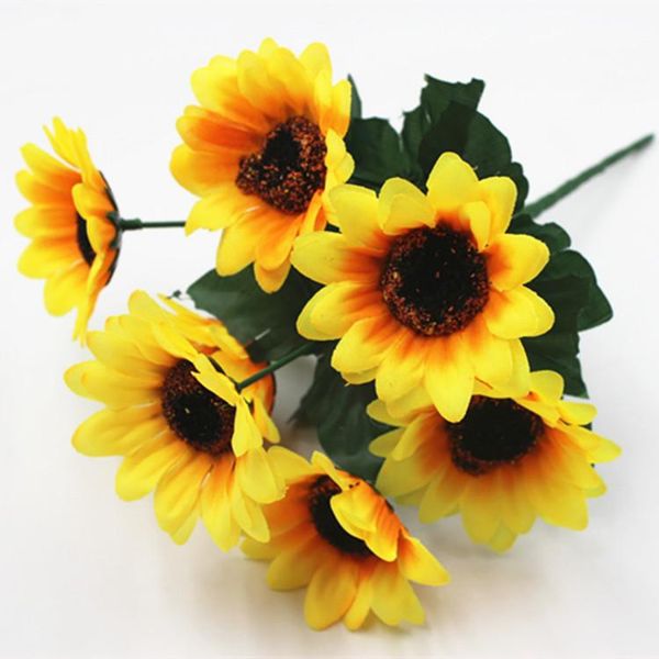 decorative flowers & wreaths 1 branch 7pcs silk sunflower artificial flower head for wedding home decoration headmade accessories fake decor
decorative flowers & wreaths 1 branch 7pcs silk sunflower artificial flower head for wedding home decoration headmade accessories fake decor