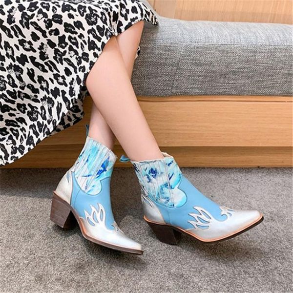 boots pxelena contrast color western women genuine leather plus size 34-43 chunky high heels cowboy ankle autumn winter 42, Black
boots pxelena contrast color western women genuine leather plus size 34-43 chunky high heels cowboy ankle autumn winter 42, Black