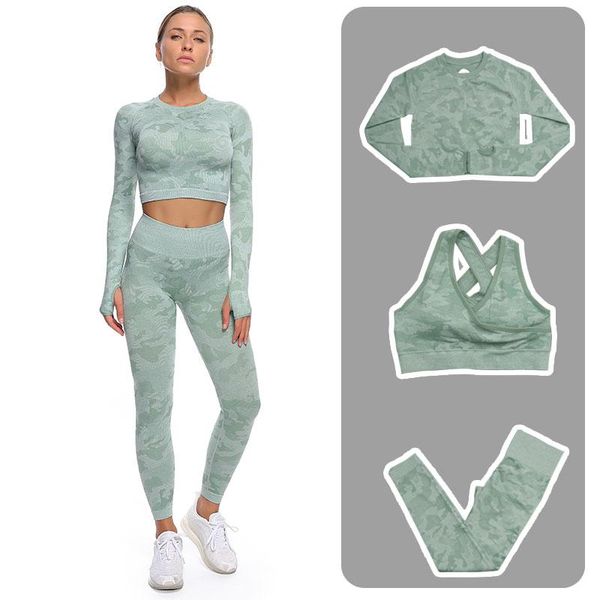 yoga outfit 3pcs/set camouflage set women seamless fitness bra sports high waist gym camo leggings pants suits workout
yoga outfit 3pcs/set camouflage set women seamless fitness bra sports high waist gym camo leggings pants suits workout