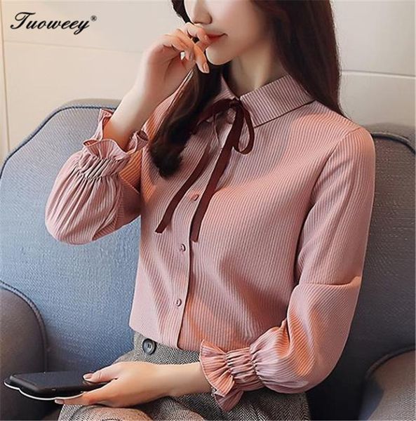 women's blouses & shirts arrived 2021 female long sleeve blouse office lady slid bottoming spring ol women bow tie shirt, White
women's blouses & shirts arrived 2021 female long sleeve blouse office lady slid bottoming spring ol women bow tie shirt, White