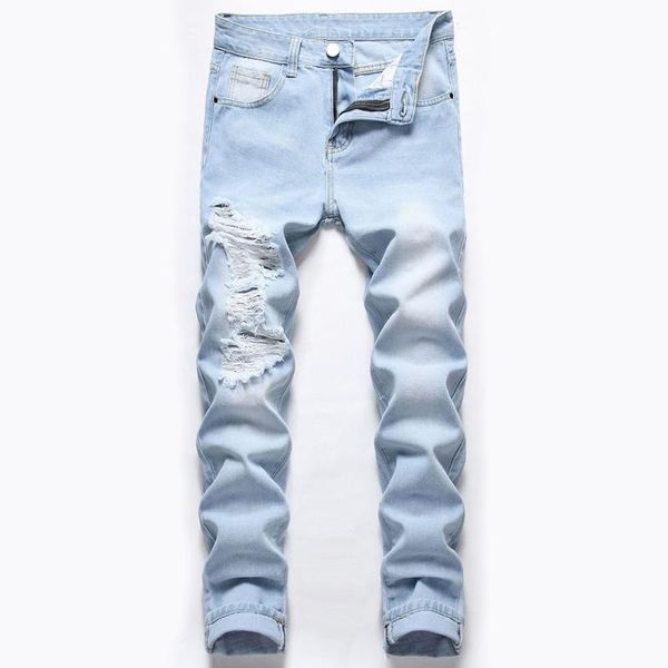 men's jeans slim men fashion streetwear straight homme mid waist hip hop broken hole male pants biker, Blue
men's jeans slim men fashion streetwear straight homme mid waist hip hop broken hole male pants biker, Blue