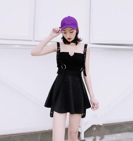 skirts 2021 harajuku fashion woman rock punk strap high waist female vintage black gothic mini suspenders a-line
skirts 2021 harajuku fashion woman rock punk strap high waist female vintage black gothic mini suspenders a-line