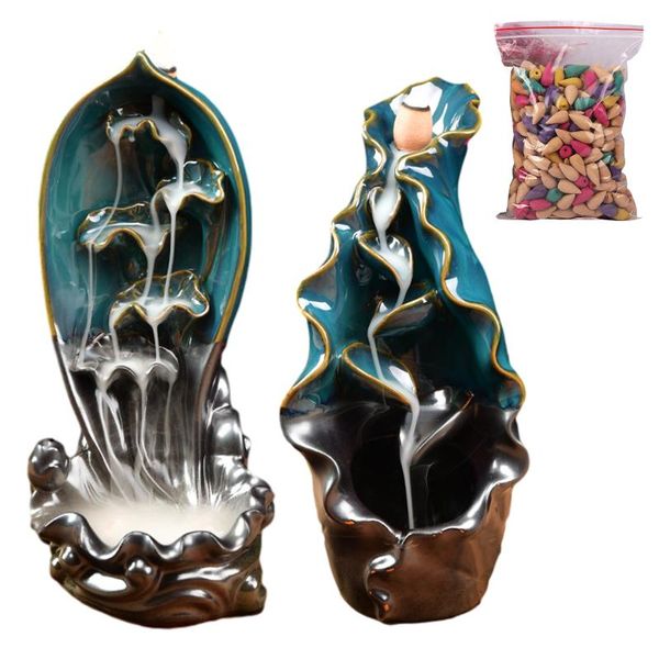 ceramic backflow incense holder waterfall burner with cones relaxing atmosphere relieve stress gift fragrance lamps
ceramic backflow incense holder waterfall burner with cones relaxing atmosphere relieve stress gift fragrance lamps
