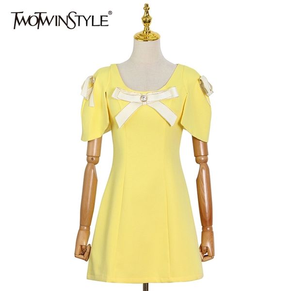 sweet yellow patchwork bowknot dress for women o neck short sleeve high waist slim mini dresses female fashion 210520, Black;gray
sweet yellow patchwork bowknot dress for women o neck short sleeve high waist slim mini dresses female fashion 210520, Black;gray