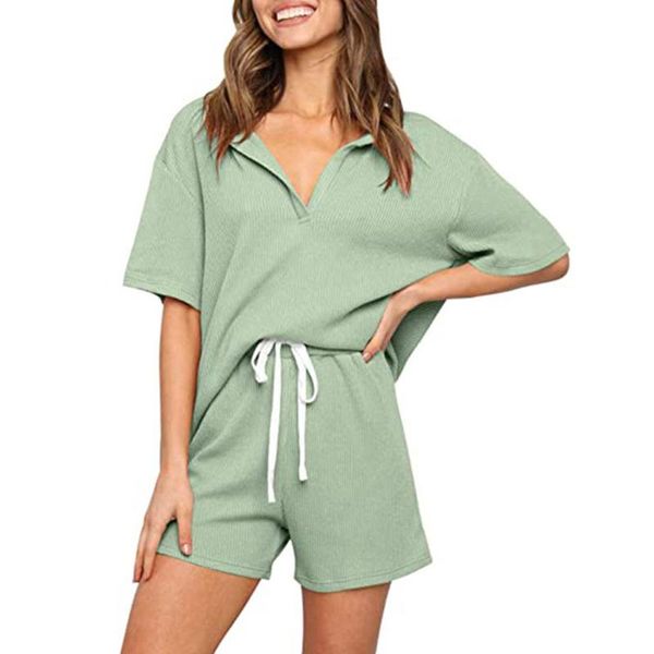 women's tracksuits casual short sets loose v-neck high waist shorts female suits fashion solid color two-piece suit ladies clothes, Gray
women's tracksuits casual short sets loose v-neck high waist shorts female suits fashion solid color two-piece suit ladies clothes, Gray