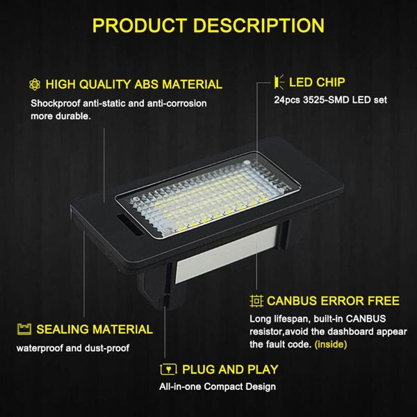 emergency lights 12v light bulb led license pvc plate 0.3a for e90 e92 e39 e60 e61 m5 e70
emergency lights 12v light bulb led license pvc plate 0.3a for e90 e92 e39 e60 e61 m5 e70