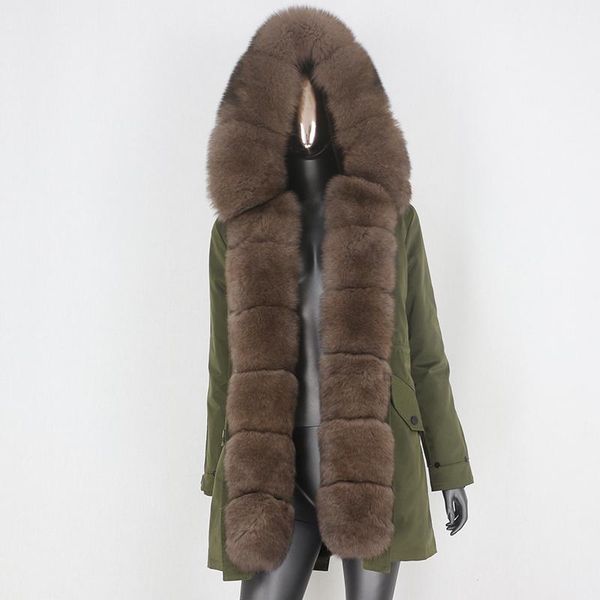 women's fur & faux cxfs 2021 long waterproof parka real coat winter jacket women natural big collar hood warm outerwear detachable, Black
women's fur & faux cxfs 2021 long waterproof parka real coat winter jacket women natural big collar hood warm outerwear detachable, Black