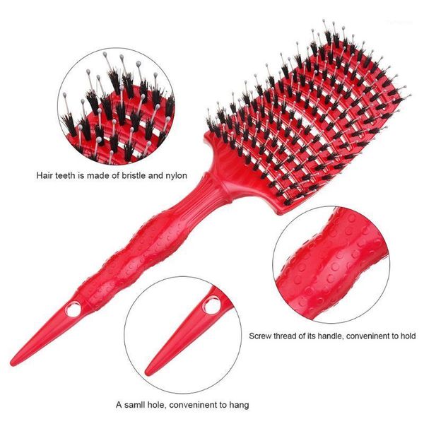 combs salon professional bristle & nylon hairbrush scalp massage comb wet hair brush multicolor screw design fashion novel june41, Silver
combs salon professional bristle & nylon hairbrush scalp massage comb wet hair brush multicolor screw design fashion novel june41, Silver
