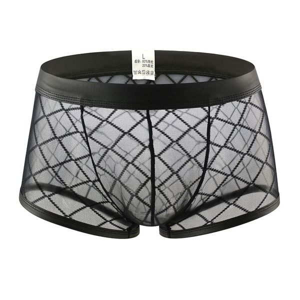 men mesh breathable u convex pouch boxer underwear see through boxer stripe bulge mens micro g-strings f8, Black;white
men mesh breathable u convex pouch boxer underwear see through boxer stripe bulge mens micro g-strings f8, Black;white