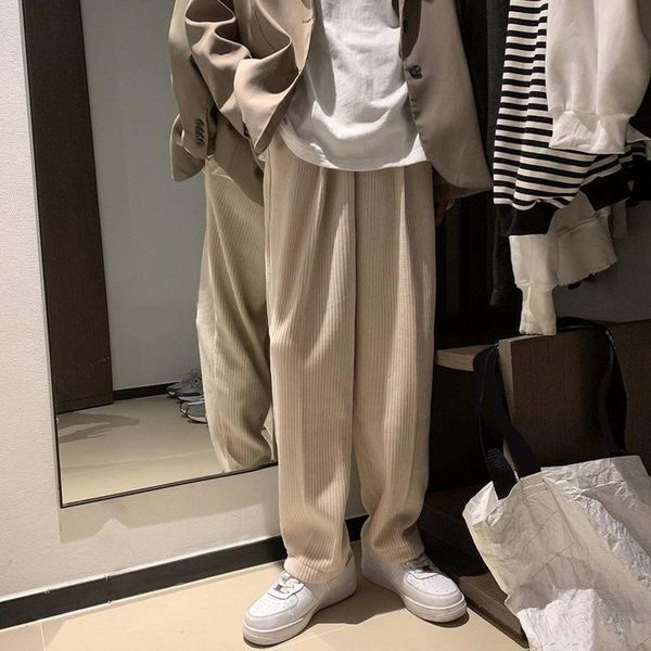 men's pants autumn casual corduroy wide leg sportswear harajuku loose straight korean hiphop trousers t5, Black
men's pants autumn casual corduroy wide leg sportswear harajuku loose straight korean hiphop trousers t5, Black