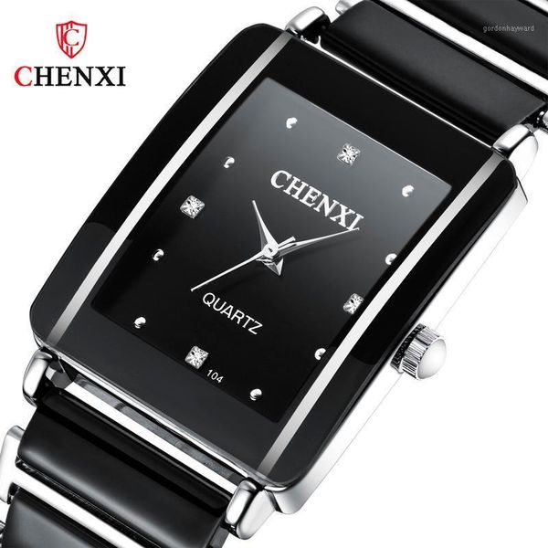 wristwatches chenxi square couple watch men's ceramic strap fashion trend simple casual luminous waterproof ladies quartz wa179, Slivery;brown
wristwatches chenxi square couple watch men's ceramic strap fashion trend simple casual luminous waterproof ladies quartz wa179, Slivery;brown