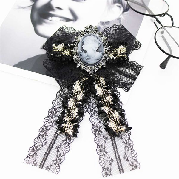 beauty head lace brooch small fragrance bow tie women's collar shirt accessories, Gray
beauty head lace brooch small fragrance bow tie women's collar shirt accessories, Gray