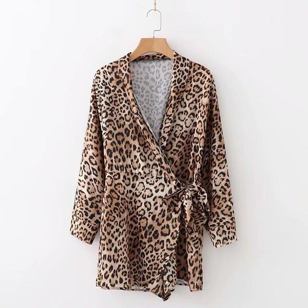 women's jumpsuits & rompers asds women stylish leopard print playsuits bow tie sashes long sleeve pleated ladies causal chic 1490, Black;white
women's jumpsuits & rompers asds women stylish leopard print playsuits bow tie sashes long sleeve pleated ladies causal chic 1490, Black;white