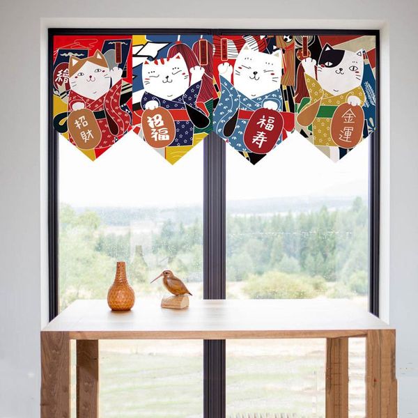 curtain & drapes japanese style kitchen triangles half beckoning cat cartoon short window for living room decor partition jd732#4
curtain & drapes japanese style kitchen triangles half beckoning cat cartoon short window for living room decor partition jd732#4