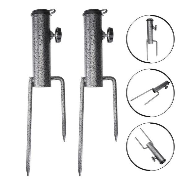 umbrellas 1 set 2pcs heavy duty beach umbrella anchors stakes holders (black) 
umbrellas 1 set 2pcs heavy duty beach umbrella anchors stakes holders (black)