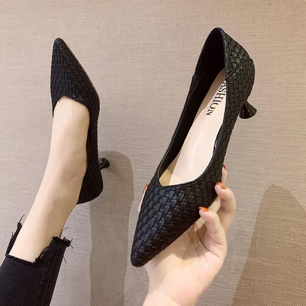 dress shoes 3cm heels 2021 african woman shoe lace-up shallow mouth all-match slip on pumps work professional pointed wedge 5c, Black
dress shoes 3cm heels 2021 african woman shoe lace-up shallow mouth all-match slip on pumps work professional pointed wedge 5c, Black