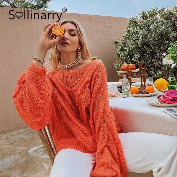 beavant hollow out mohair women pullover sweater autumn winter lantern sleeve female orange sweater oversize ladies jumper 210709, White;black
beavant hollow out mohair women pullover sweater autumn winter lantern sleeve female orange sweater oversize ladies jumper 210709, White;black