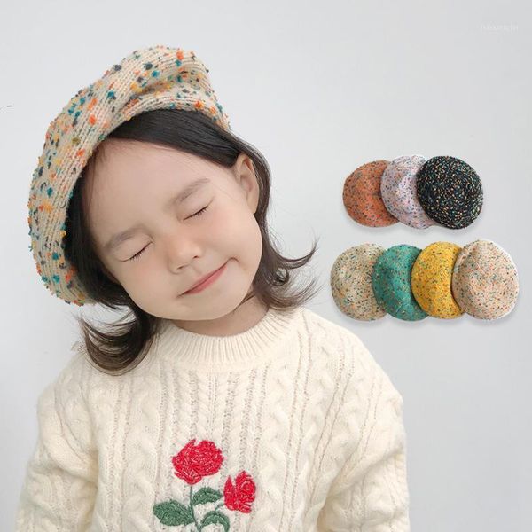 berets fashion children spring autumn circle dot pumpkin hat for baby girls knitted cap colors sun protective kids beanies, Blue;gray
berets fashion children spring autumn circle dot pumpkin hat for baby girls knitted cap colors sun protective kids beanies, Blue;gray