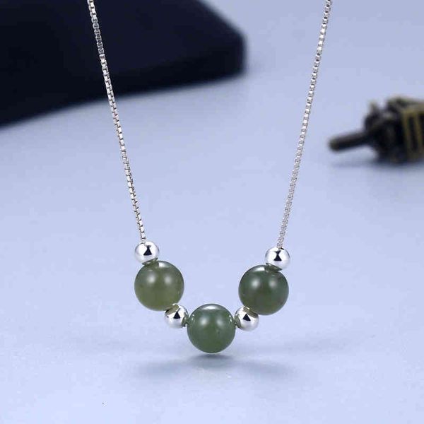 chinese style products s925 silver necklace sansheng iii transfer pearl jade pendant female minority design clavicle chain simple jewelry
chinese style products s925 silver necklace sansheng iii transfer pearl jade pendant female minority design clavicle chain simple jewelry